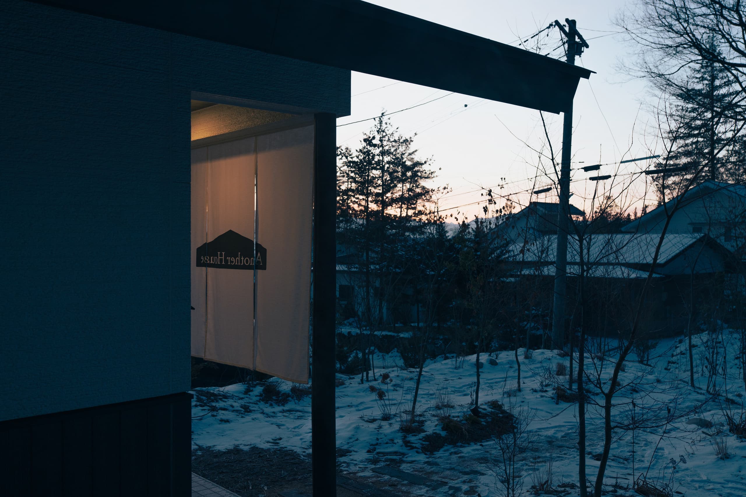 安曇野穂高の一棟貸し温泉宿 庭